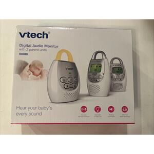 NEW IN BOX VTech DM221-2 Digital Audio Baby Monitor with Two Parent Units 💕